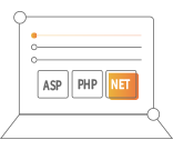 支持ASP、PHP、.Net等多種語(yǔ)言開發(fā)